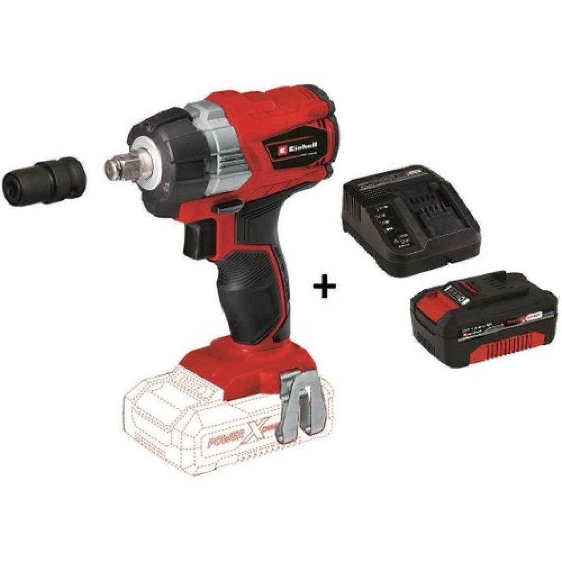 Einhell Te-Cw 18 Li Bl  Akülü Şarjlı Somun Sıkma Kömürsüz + 4.0 Ah Starter Kit