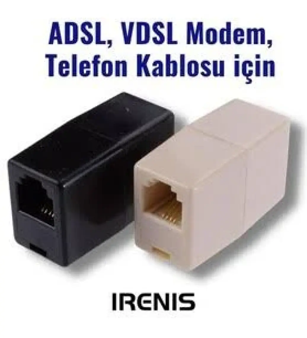 IRENIS Modem ve Telefon Kablo Ekleyici, Birleştirici, Uzatıcı