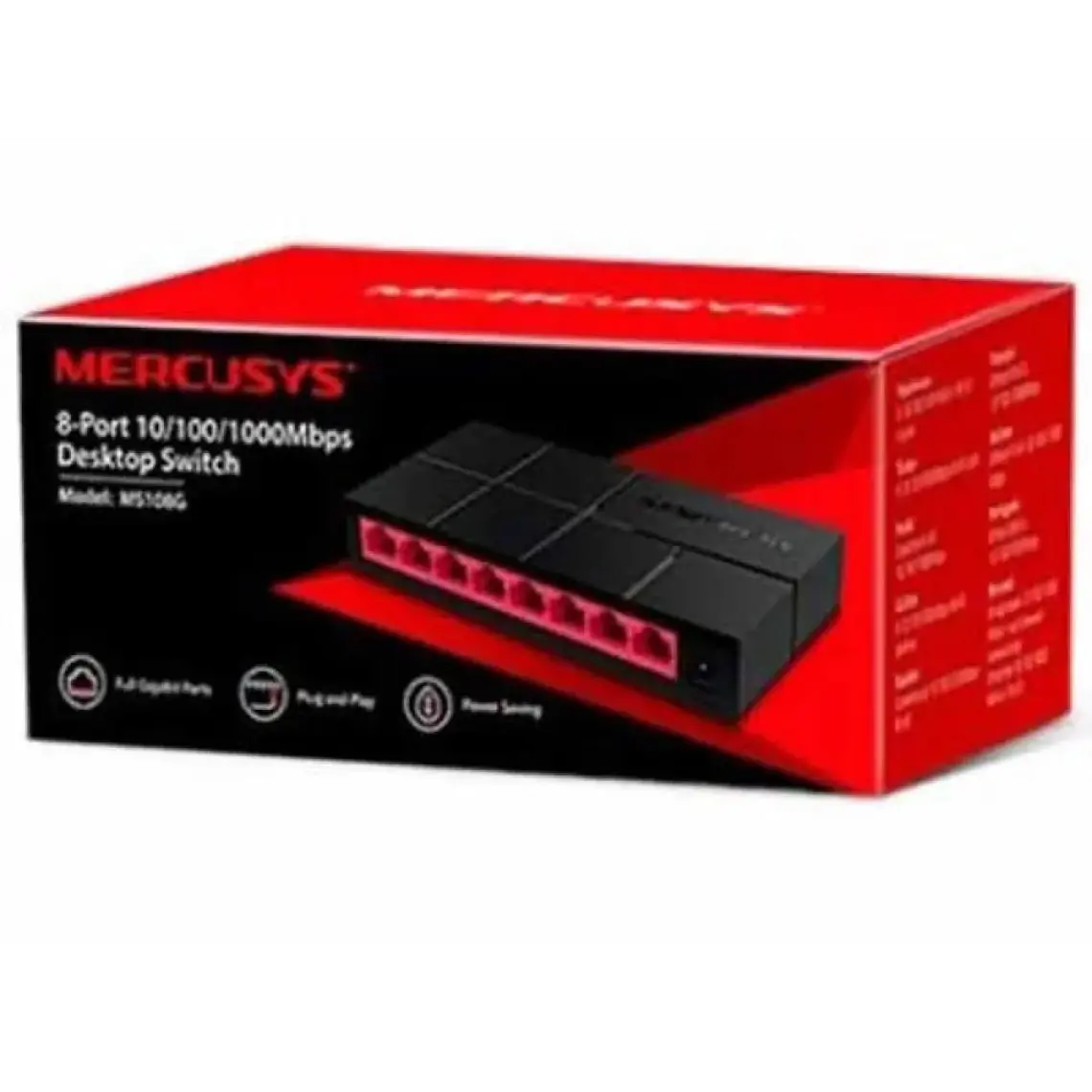 Mercusys MS108G 8 Port 10/100/1000 Gigabit Plastik Kasa Switch