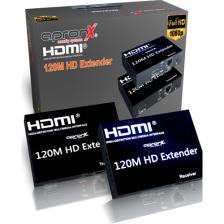 Apronx APX-120M-B CAT5E/CAT6 120M Fullhd 1080P 3D HDMI Extender HDMI Menzil Genişletme Arttırma Uzatma