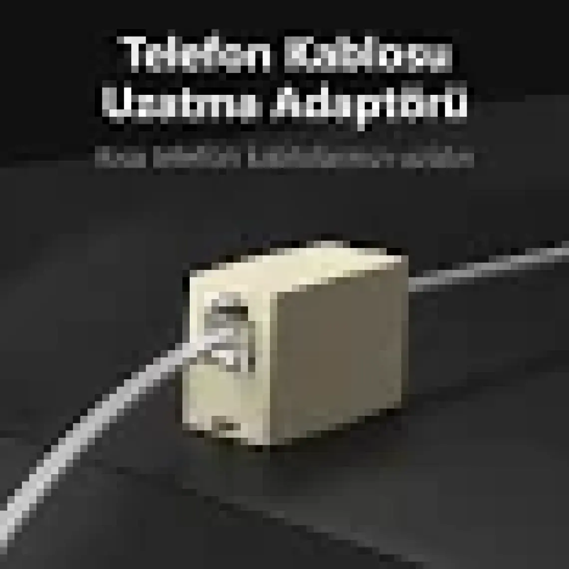 RJ11 6P4C Dişi Dişi Adaptör Telefon Kablosu Uzatma Aparatı