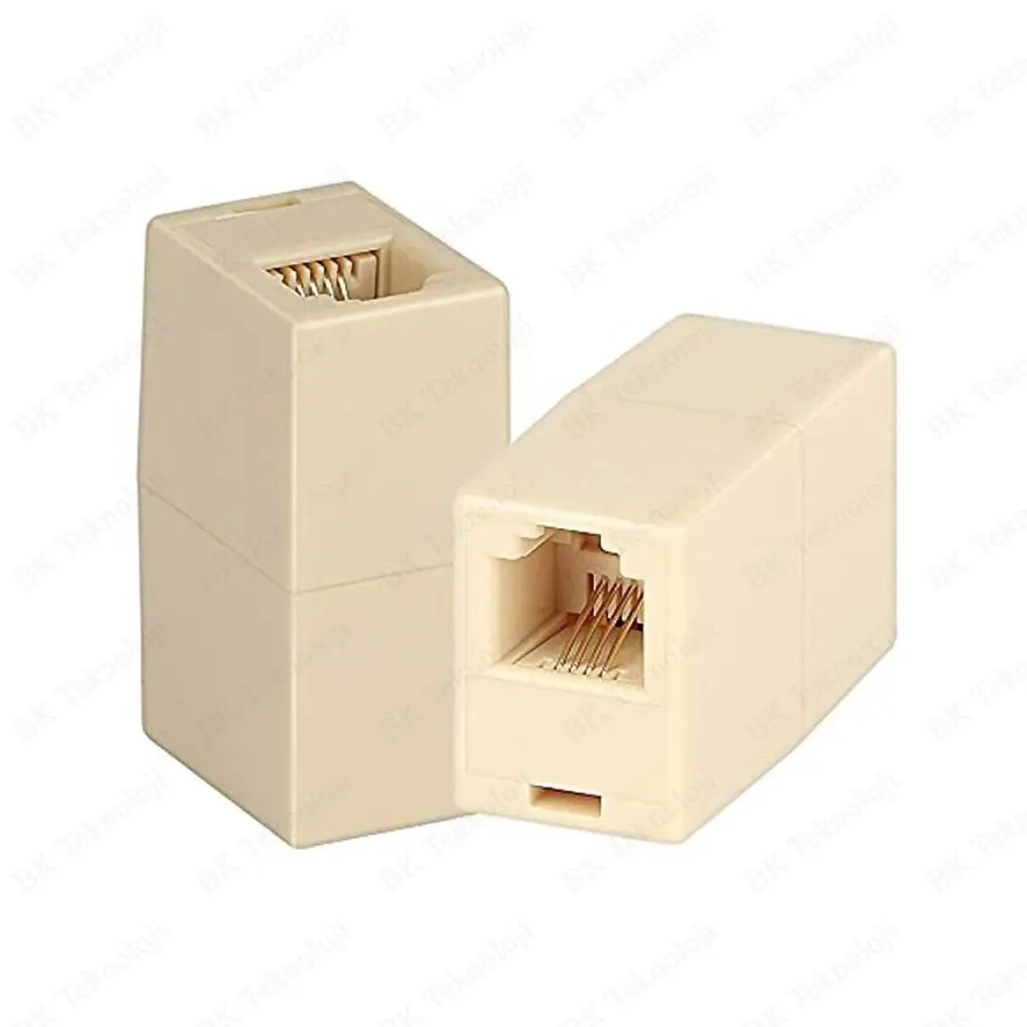 RJ11 6P4C Dişi Dişi Adaptör Telefon Kablosu Uzatma Aparatı