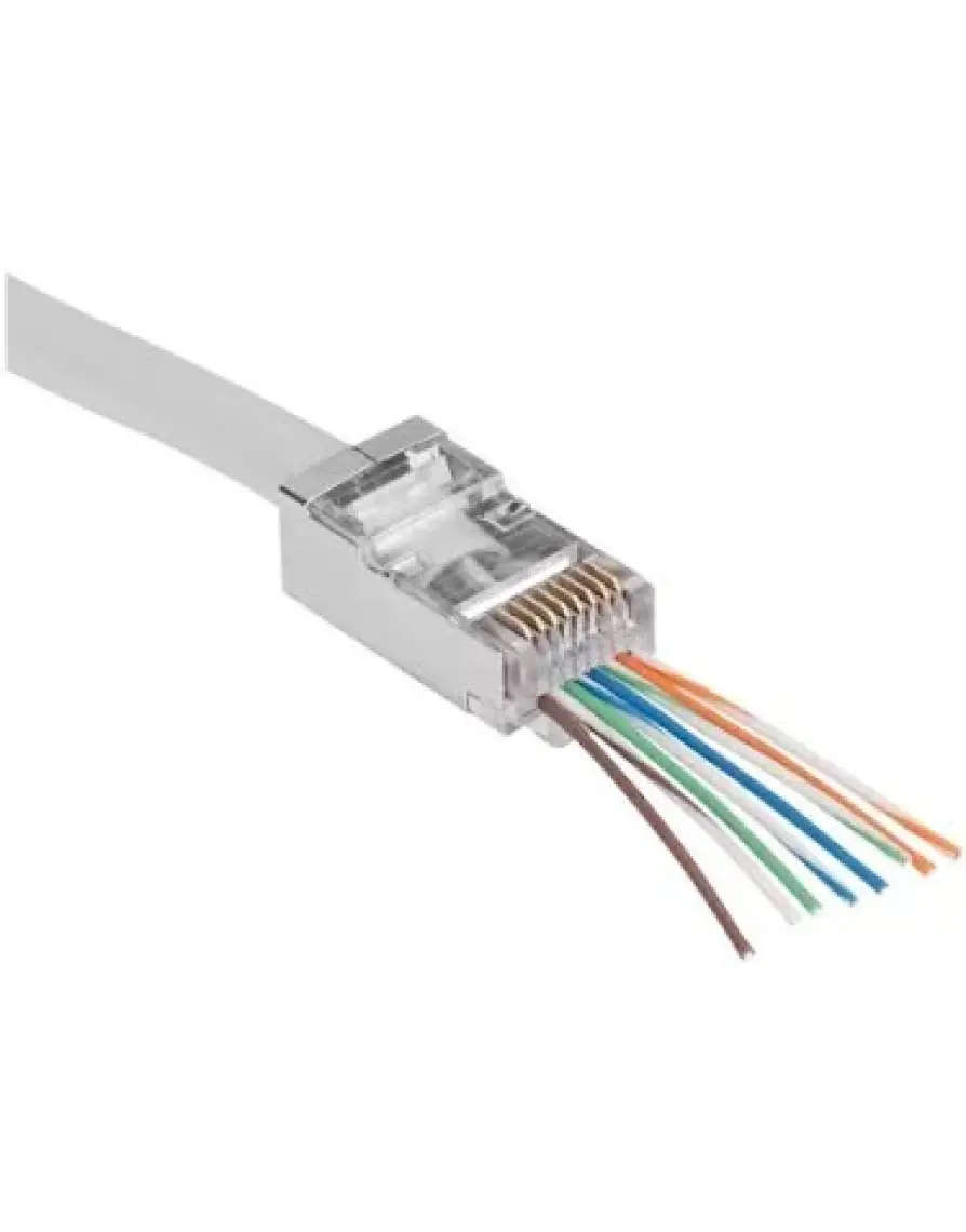 S-Link Ez RJ45 Ftp Soket Metal Cat6 (100 Adet) S-Link SL-COB24P