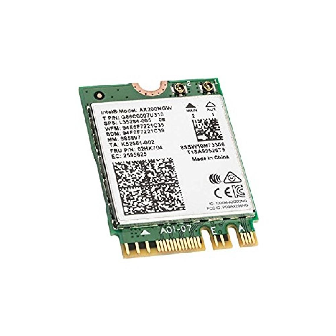 Intel AX200NGW Wi-Fi 6 Bluetooth 5.1 Network Kartı
