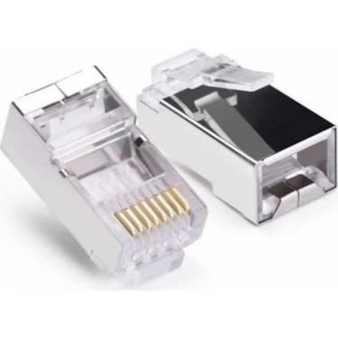 Vwin 50 Adet Metal RJ45 Cat6 Ftp Jack Soket Network Ucu Konnektör