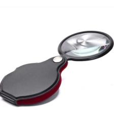 Rekotools Katlanır Deri Kılıflı Cam Lensli Okuma Lüp Büyüteç 6x Mini 45 Gram