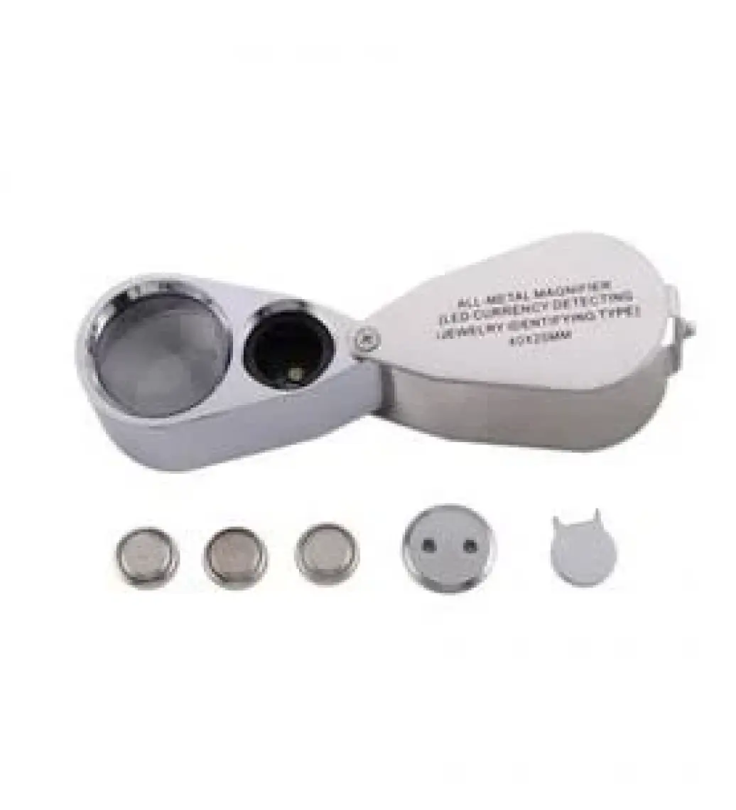 Enhavalı Tekstilciler İçin  Özel Kutulu Metal Işıklı Lup 40X25 No:9890