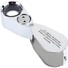 Enhavalı Tekstilciler İçin  Özel Kutulu Metal Işıklı Lup 40X25 No:9890