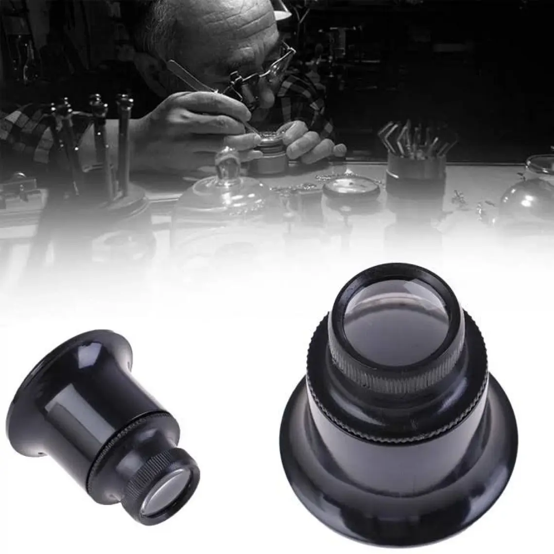 Ally Saatçi Tamirci Kuyumcu 20X Büyüteç Optik Cam Lens AL-35008