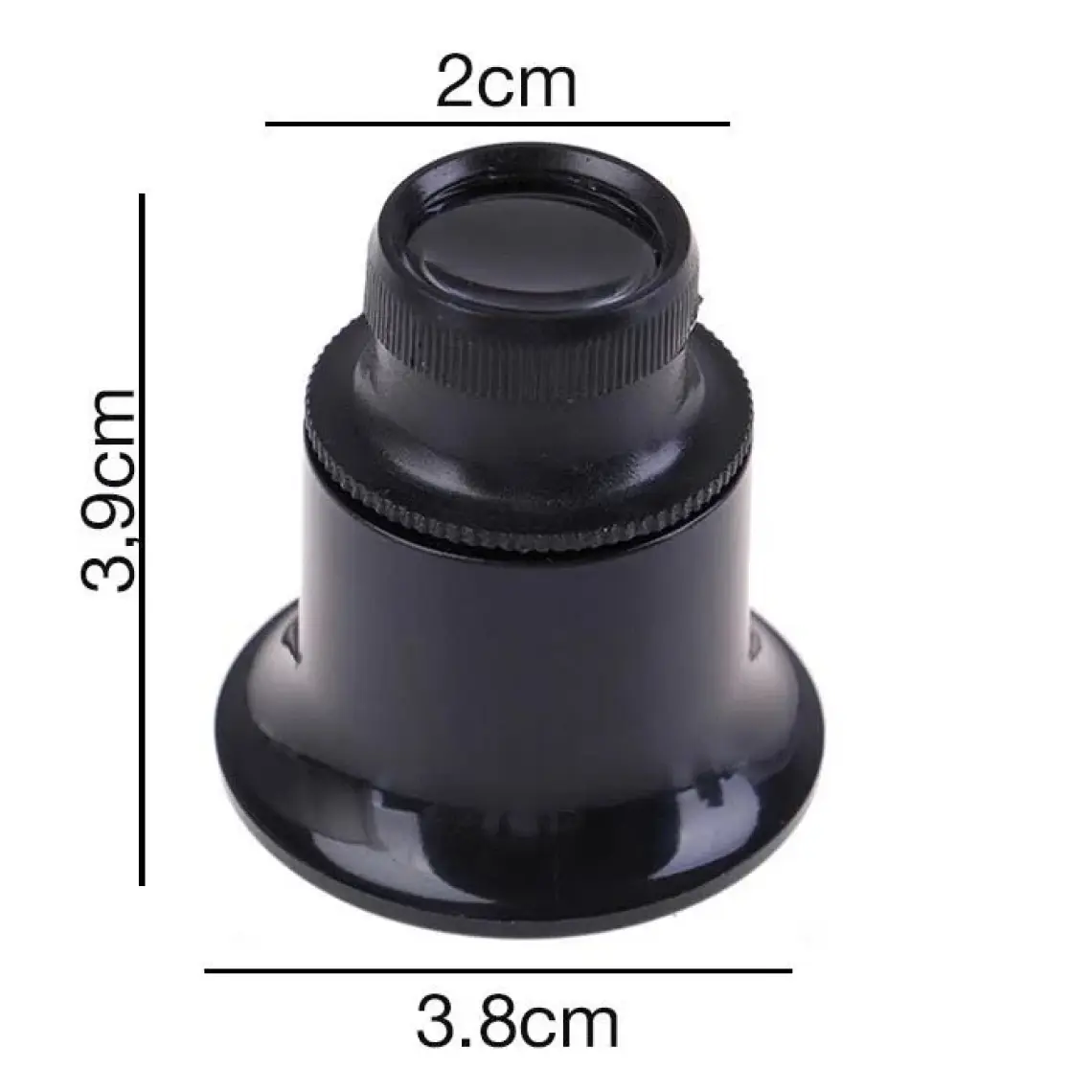 Ally Saatçi Tamirci Kuyumcu 20X Büyüteç Optik Cam Lens AL-35008