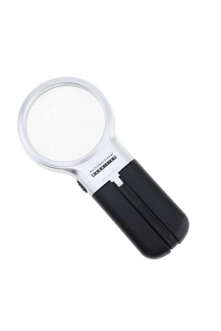 Profisher Katlanabilir Ayarlı Büyüteç 10 LED Işık El Veya Masa Akrilik Optik Lens 3x 4.5x