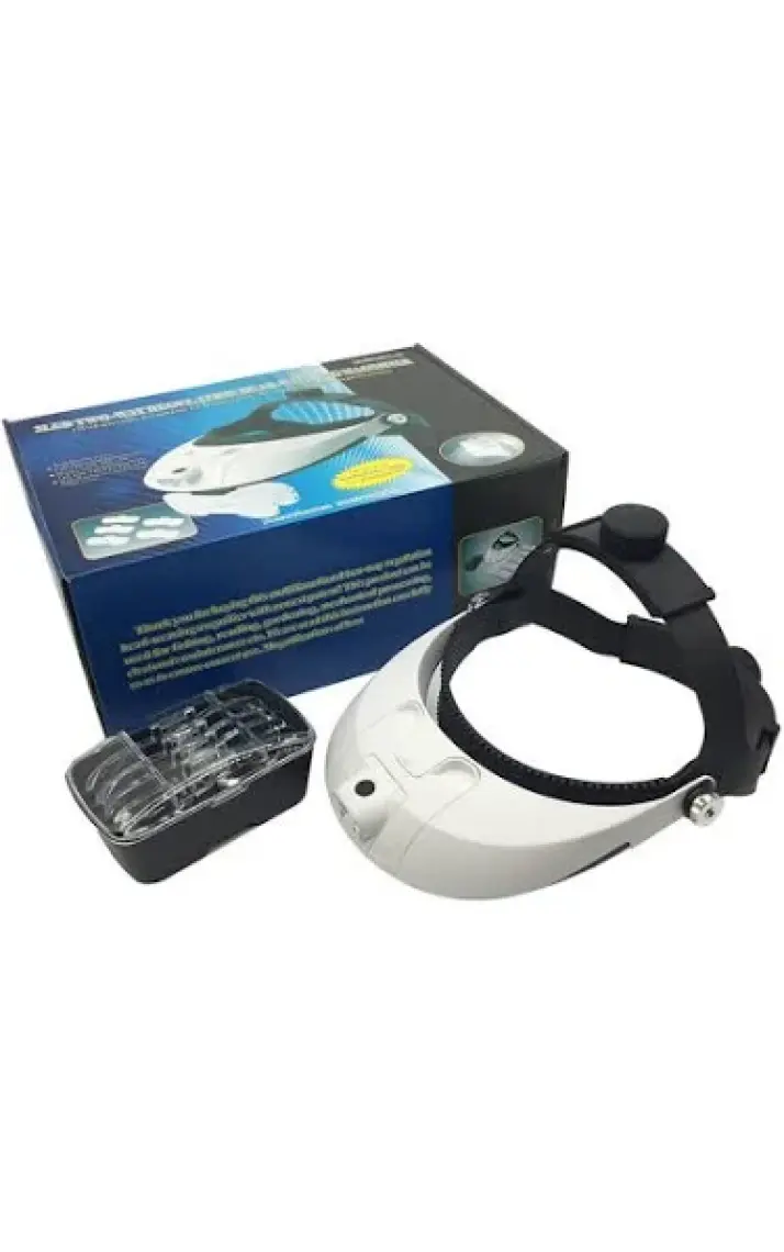 Hobi24 Büyüteçli Gözlük - Ledli Büyüteç Mg81001-H