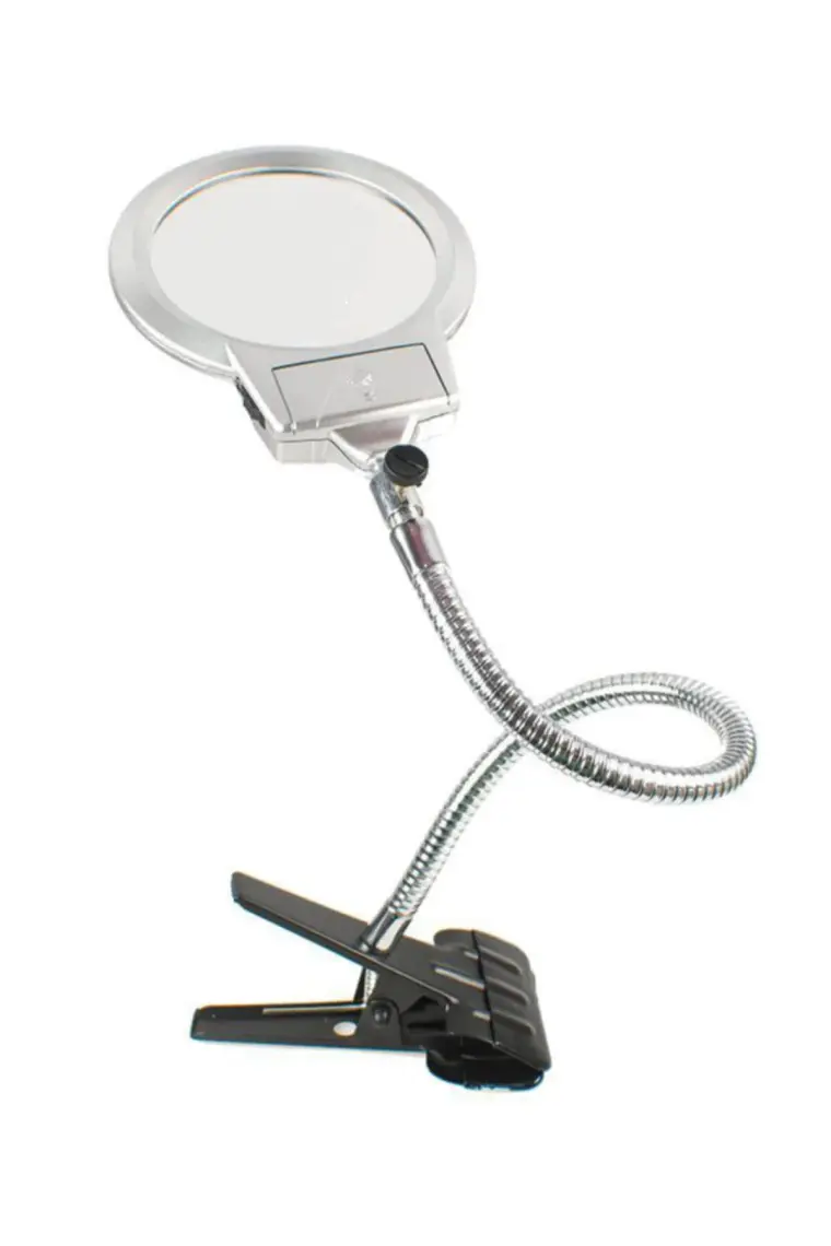 Nikula Spiralli Klipsli Büyüteç - LED Işıklı 13CM MG15120-C