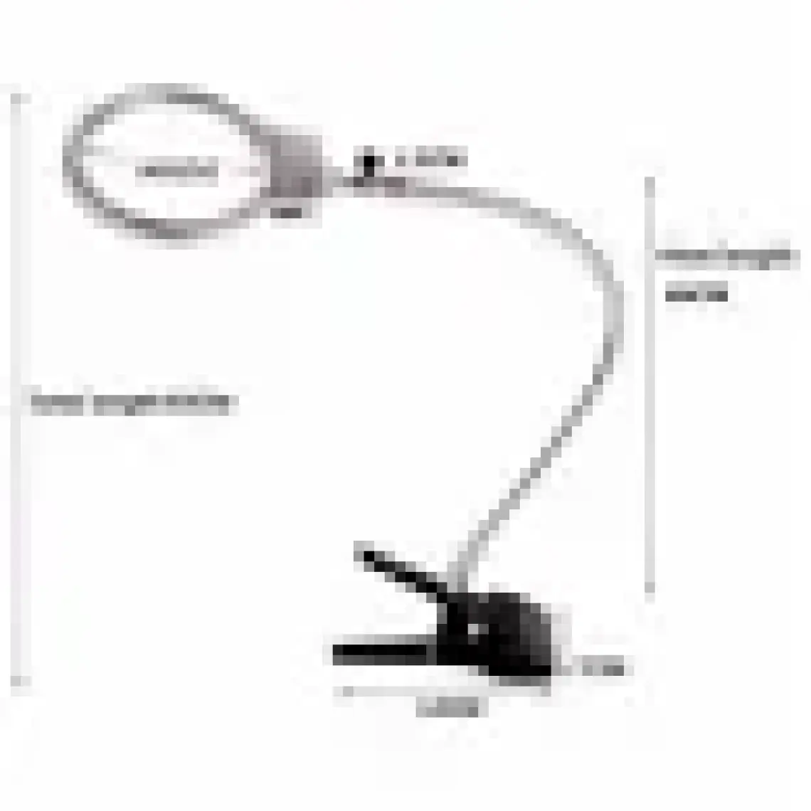 Nikula Spiralli Klipsli Büyüteç - LED Işıklı 13CM MG15120-C
