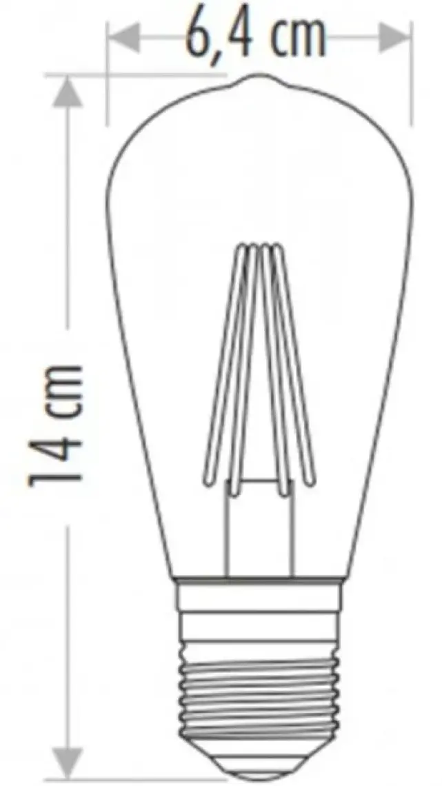 Cata Ct 4353 Cata 8w Edison Led Ampul Beyaz Işık E27 Duy