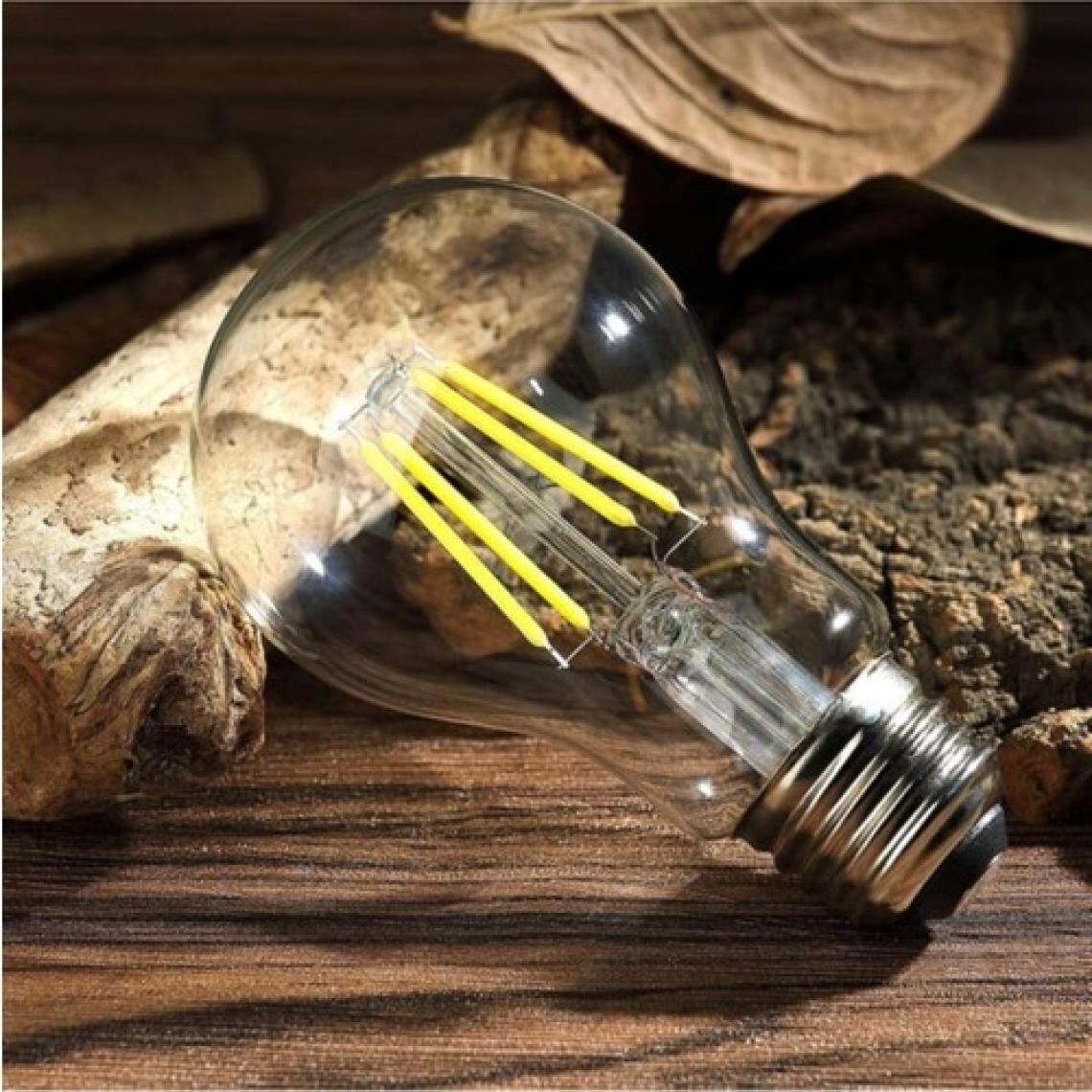Ucuz Geldi Rustik LED Ampul 4W E27 Duy Şeffaf Cam Dim Edilebilir 3200K Gün Işığı Lambam A60 Led Ampul