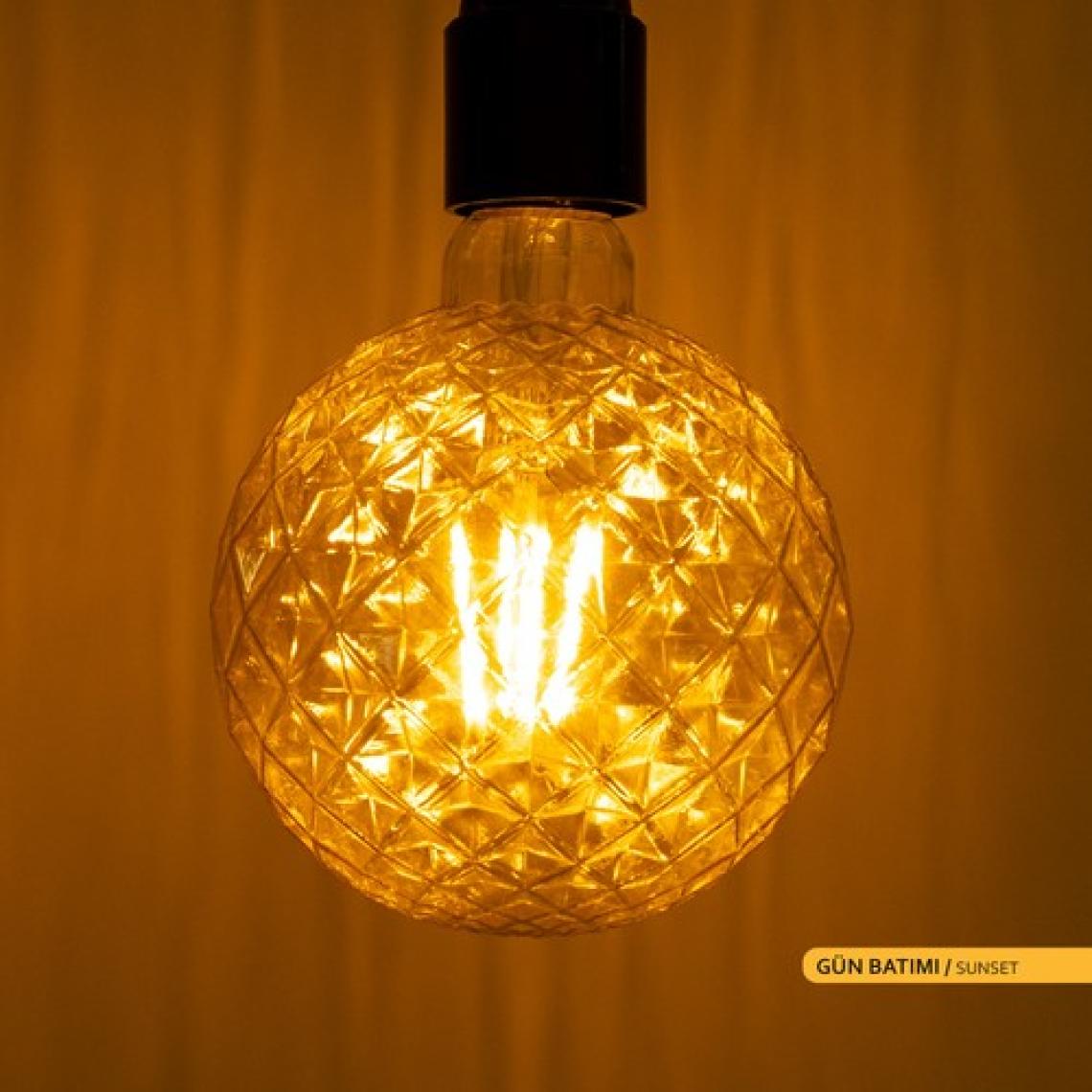 Ack G125 Rustık Led Ampul 2200K Sarı Işık 350Lm 220-240V 4W E27