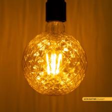 Ack G125 Rustık Led Ampul 2200K Sarı Işık 350Lm 220-240V 4W E27