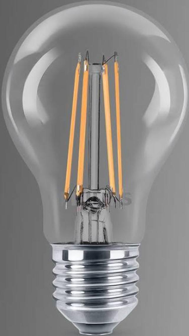 Philips LED Classic 60W A60 E27 Non-Dim 2700K Sarı Işık Filament Ampul