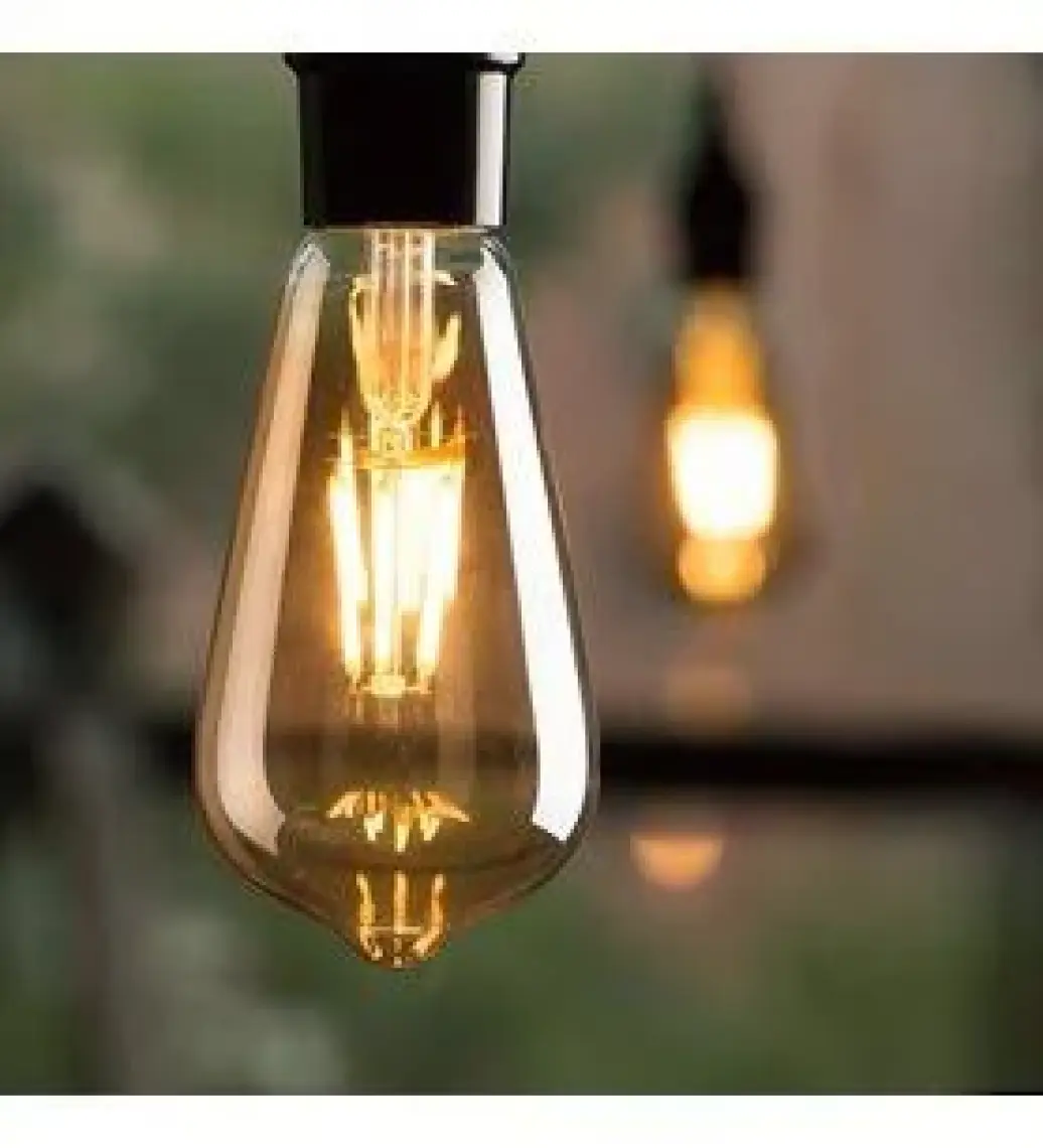 Edison Armut Tipi Edison Ampül Flemanlı Tasarruflu ST64 4W LED Rustik Dekoratif Ampul Vintage Aydınlatma