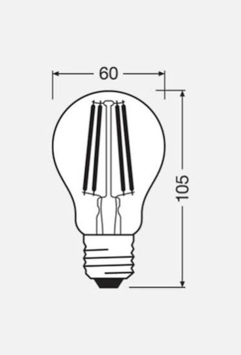 Osram LED Fılament 11W 2700K 1521LM E27 Duy Sarı Işık Ampul Dim Edilebilir / 4099854394676