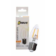 Orbus ORB-B36 Mum 4W E27 Clear Dekoratif Led Ampul 400 Lm Ra80 220-240V-50Hz