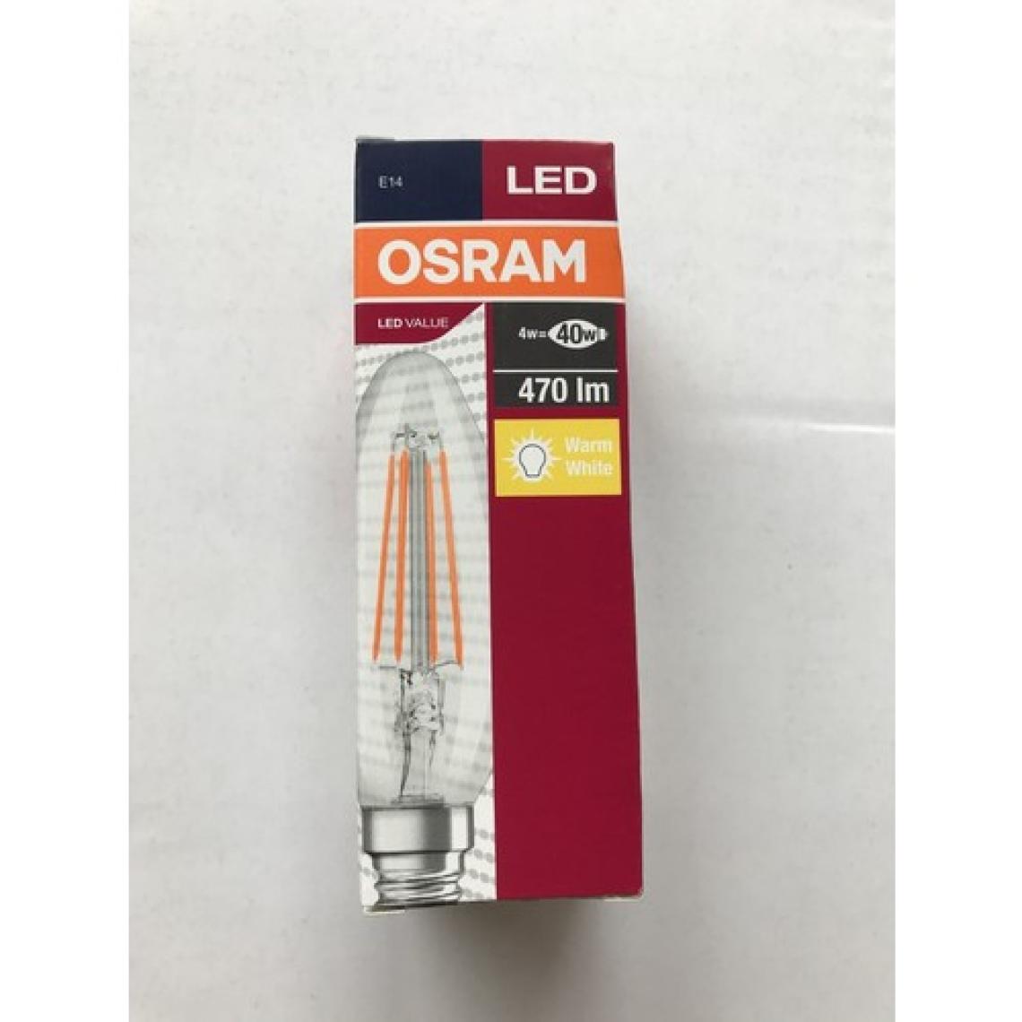 Osram Value 4W B40 2700K E14 LED Filament Mum Buji Ampul
