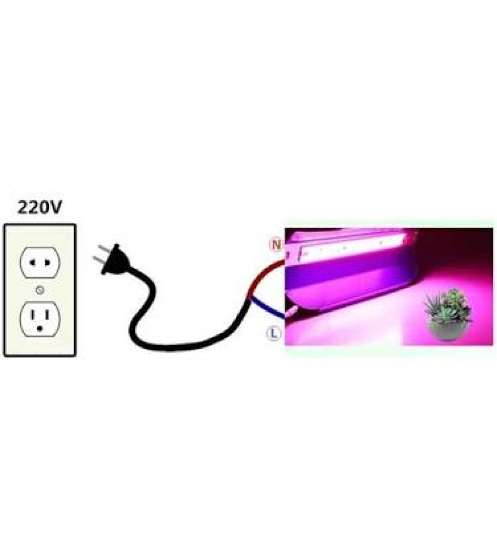 Profisher Tam Spektrum Fito Bitki  Büyütme LED Işık 50W Ac 220V 180° Ip 65 Su Geçirmez