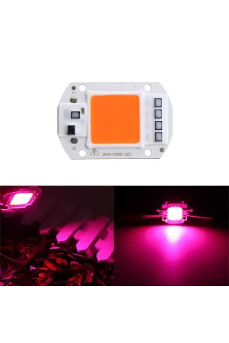 Motorobit Ful Spektrum 220 V Cob LED 50 W Bitki Yetiştirme Işığı