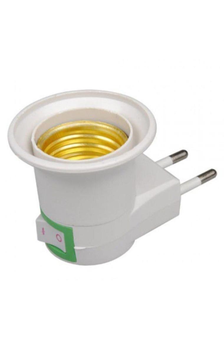 Electric Anahtarlı Duy Fiş Beyaz Renk