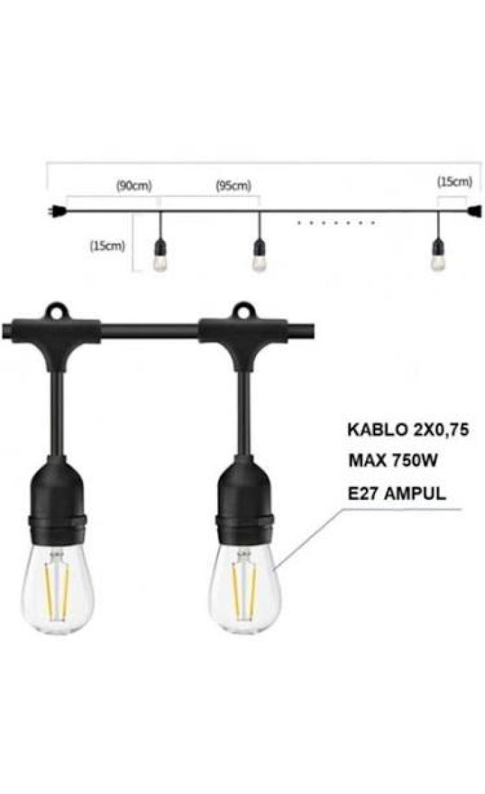 Cata CT-7069 Eklenebilir  E 27 Duy Dış Mekan Armatür
