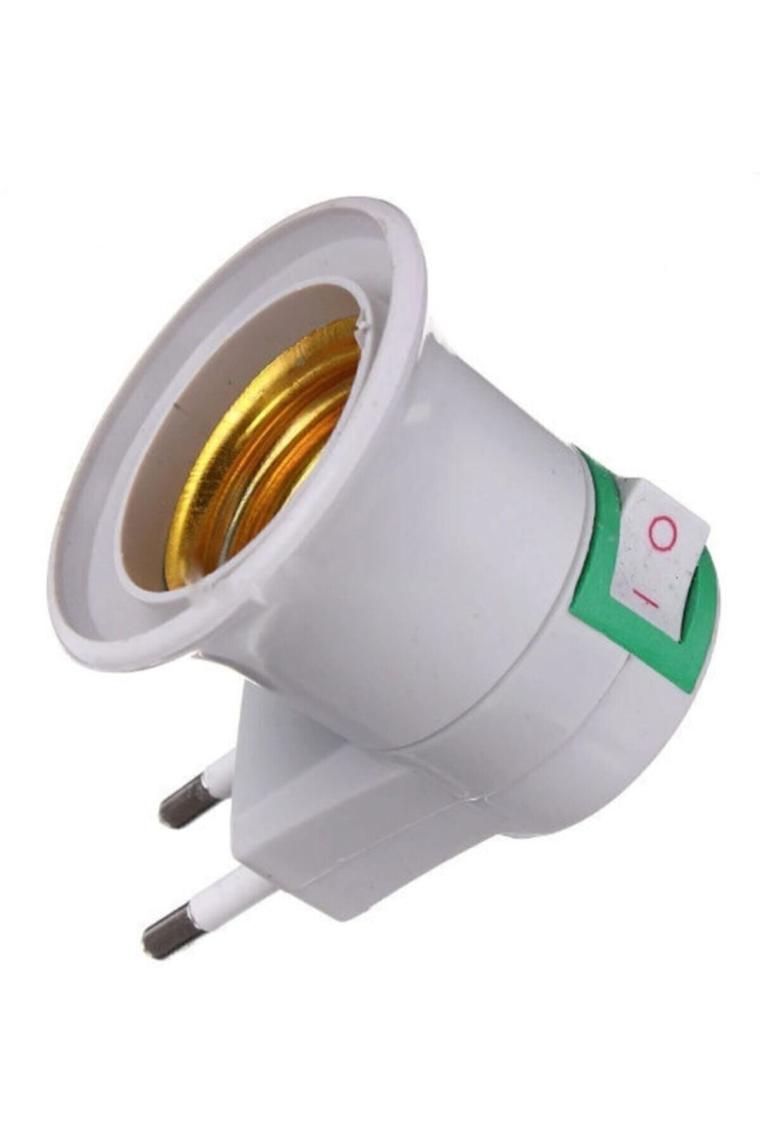 Electric Anahtarlı Duy Fiş Beyaz Renk