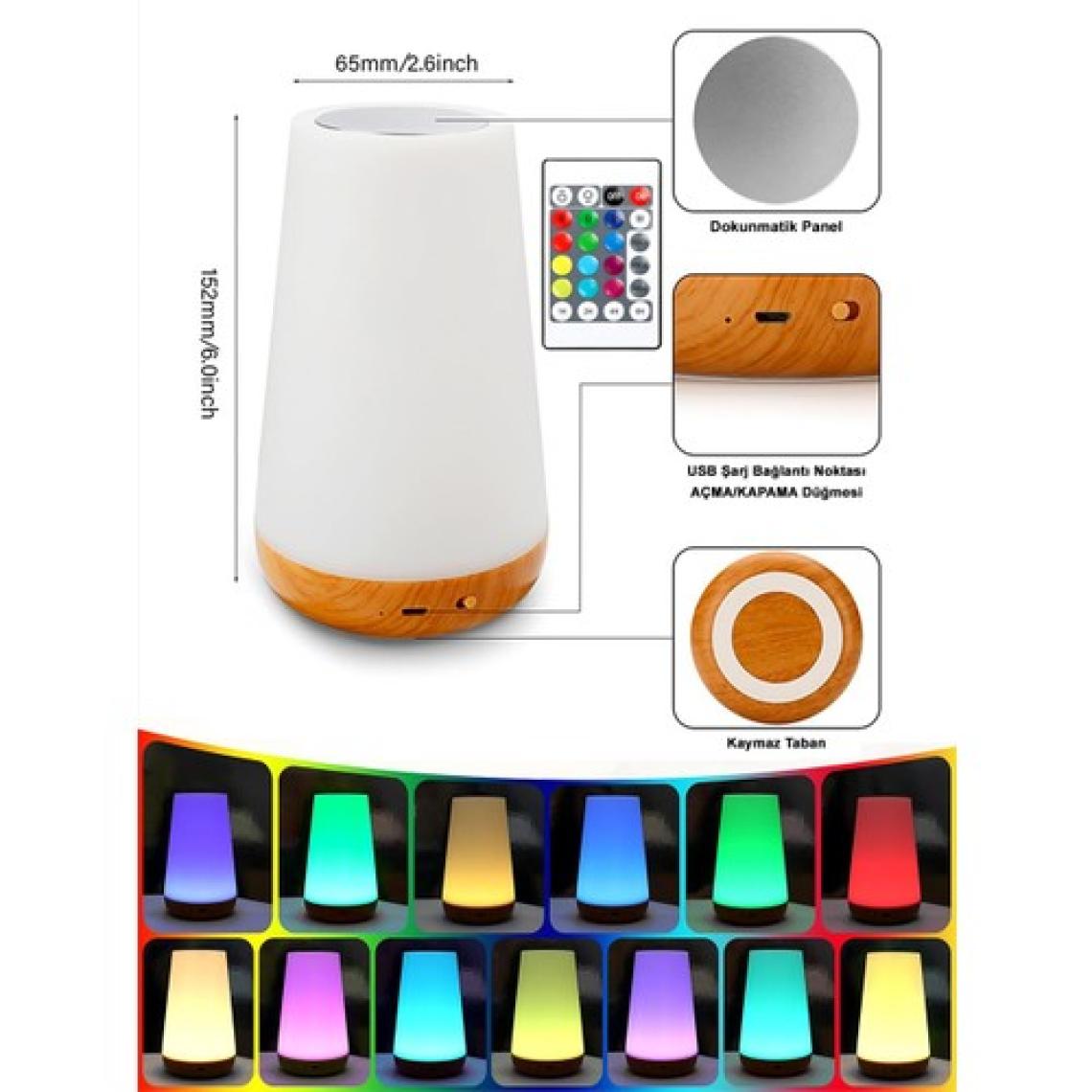 Greentech Masaüstü Şarjlı LED Aydınlatma Gece Lambası / GT-CL11