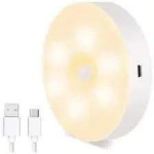 Hareket Sensörlü USB Şarjlı Spot Lamba Mıknatıslı ve Yapışkanlı Gün Işığı Renk LED