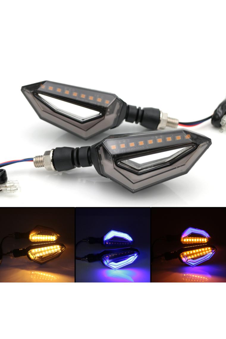 Techmaster Motosiklet Led Kayar Sinyal Led Lambası 12V Su Geçirmez ZXD-05