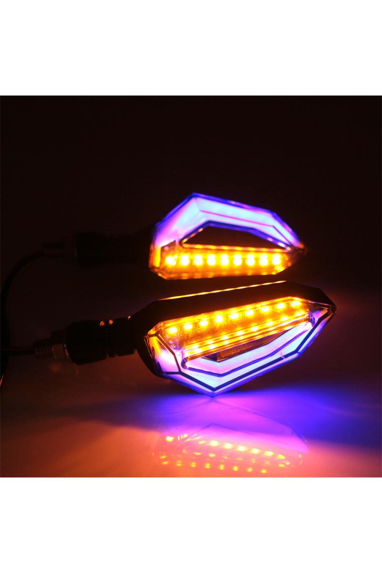 Techmaster Motosiklet Led Kayar Sinyal Led Lambası 12V Su Geçirmez ZXD-05