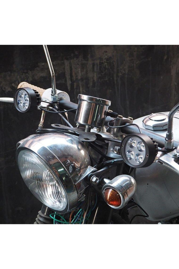 Badger 12w Ayna Bağlantılı Motosiklet Sis Farı Takımı