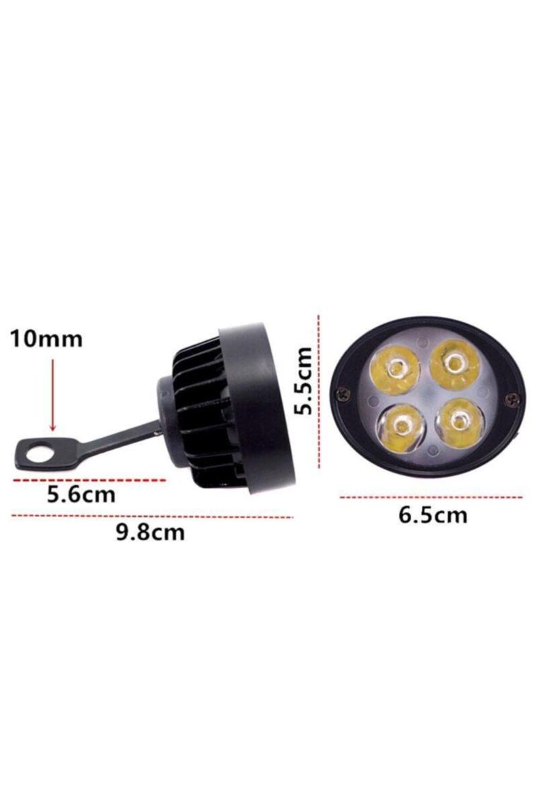 Badger 12w Ayna Bağlantılı Motosiklet Sis Farı Takımı