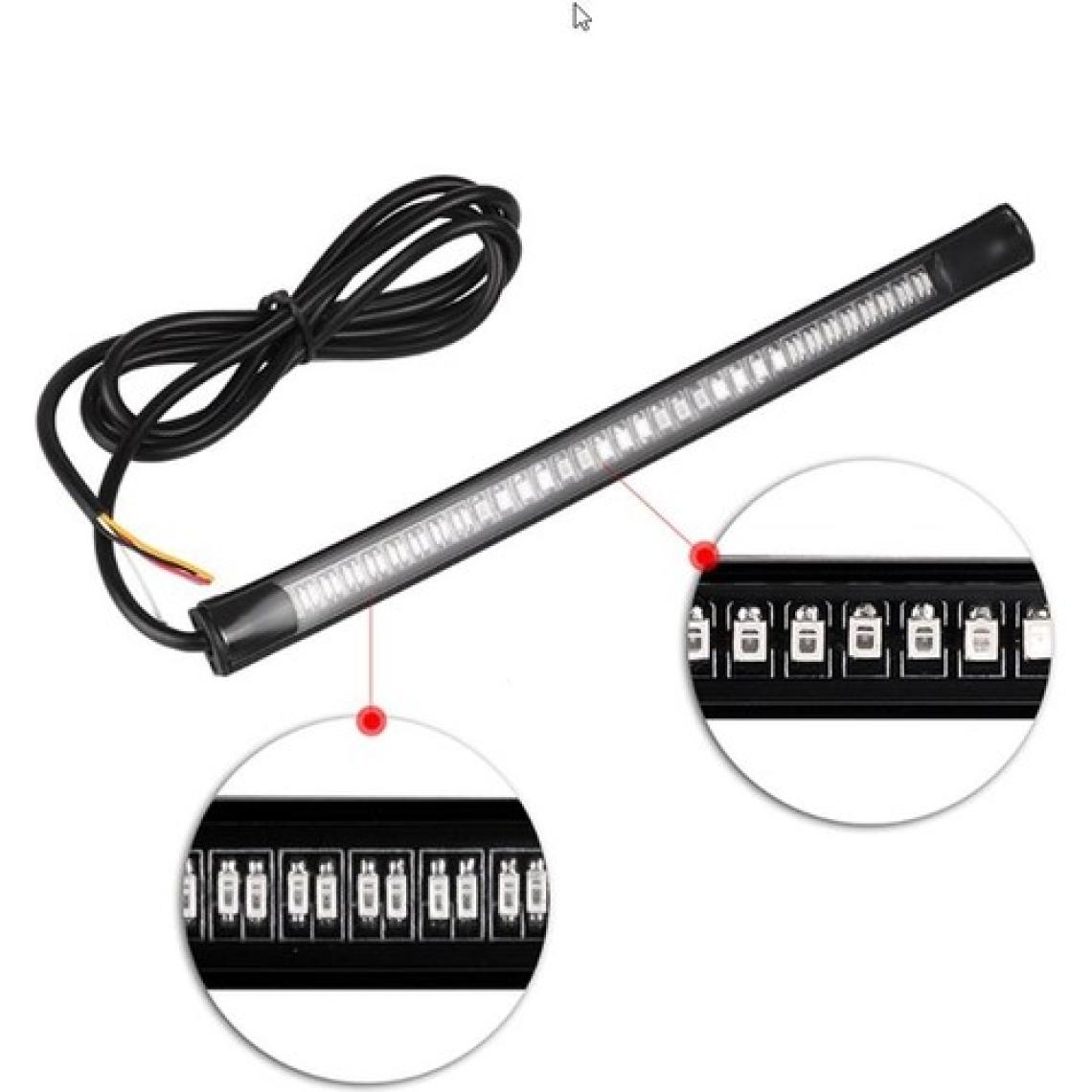 Techmaster Motosiklet LED Stop Sinyal Çubuk Esnek Katlanabilir Yapıştırmalı
