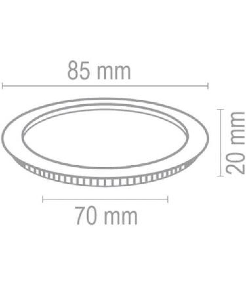 Voltek  3 Watt 2.5” Yuvarlak Slim LED Panel Armatür Beyaz 6500 K
