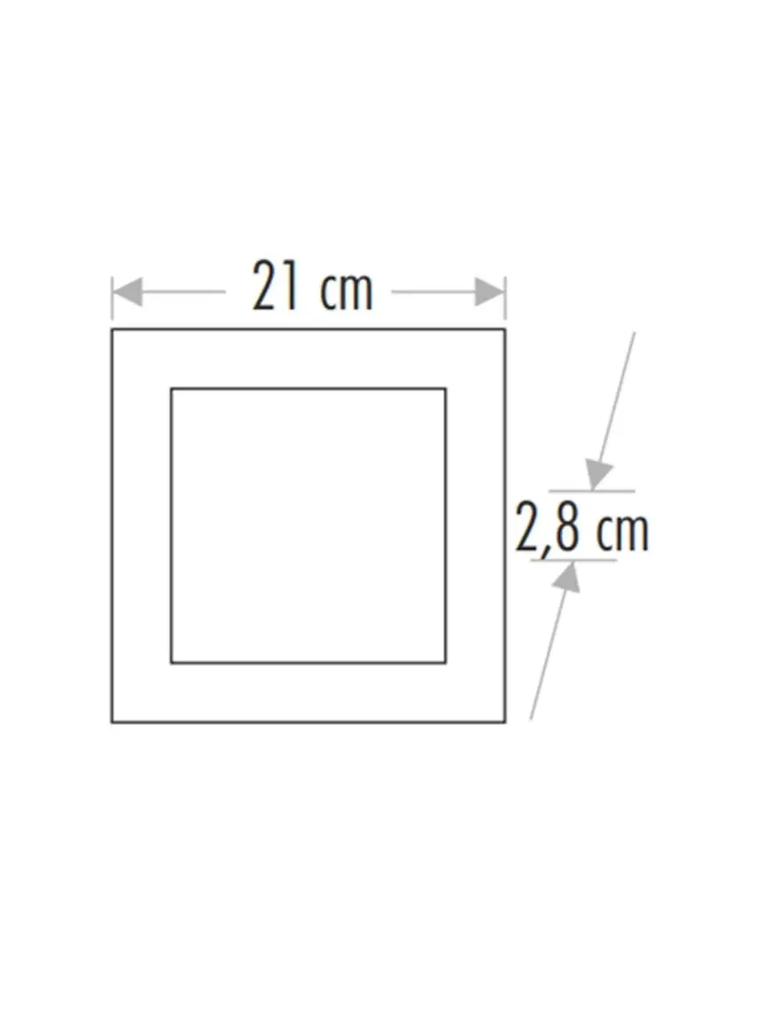 Cata Ct 5234 18W Panel Spot Sıva Üstü Sarı Renk