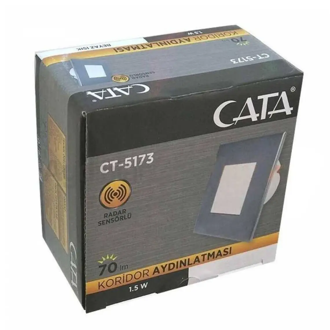 Cata Ct-5173 Radar Sensörlü Koridor Aydınlatma 1,5W  Günışığı