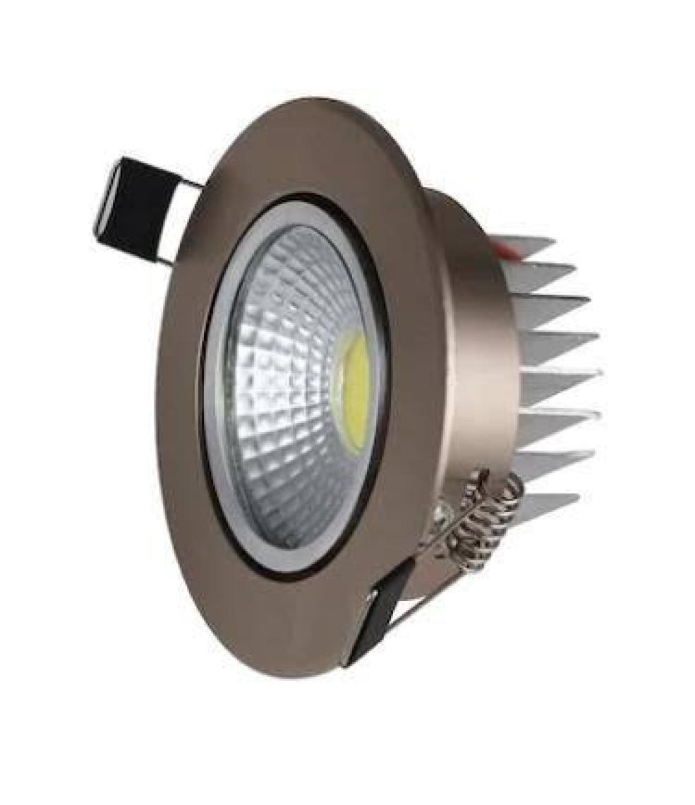 Taled 5 Watt Cob LED Spot Armatür Krom Kasa Trafolu LED Spot Aydınlatma