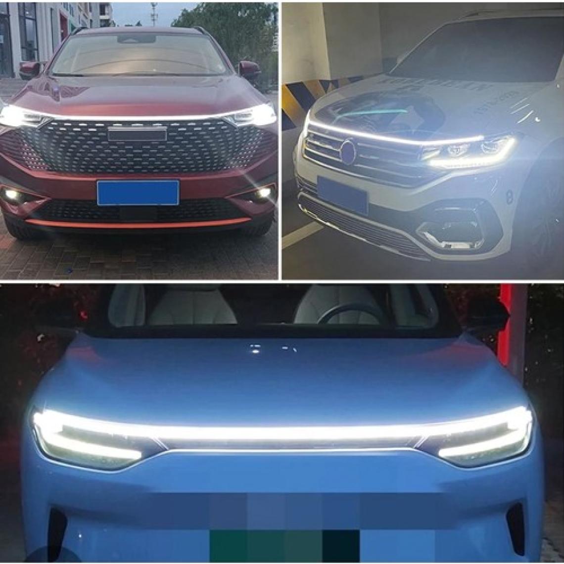 Kaput Ledi Animasyonlu Gündüz Ledi Kaput Arası Şerit LED Silikon 90 cm Beyaz Renk
