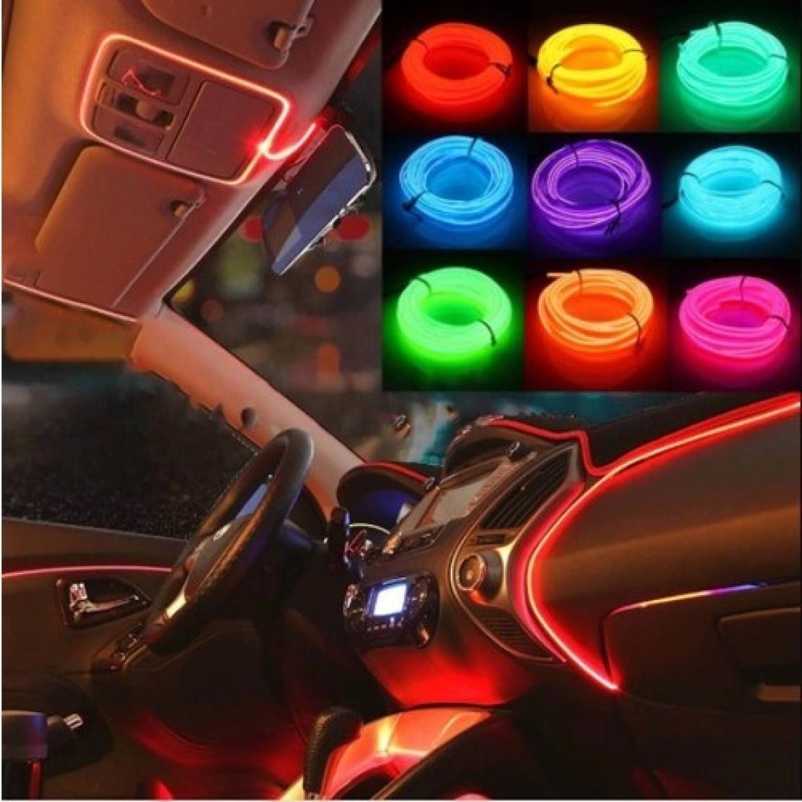 Eroğlu Araç Içi Torpido Ledi Neon Işıklı Renkli Ip Neon Ledi 2 Metre - Renk Seçenekli