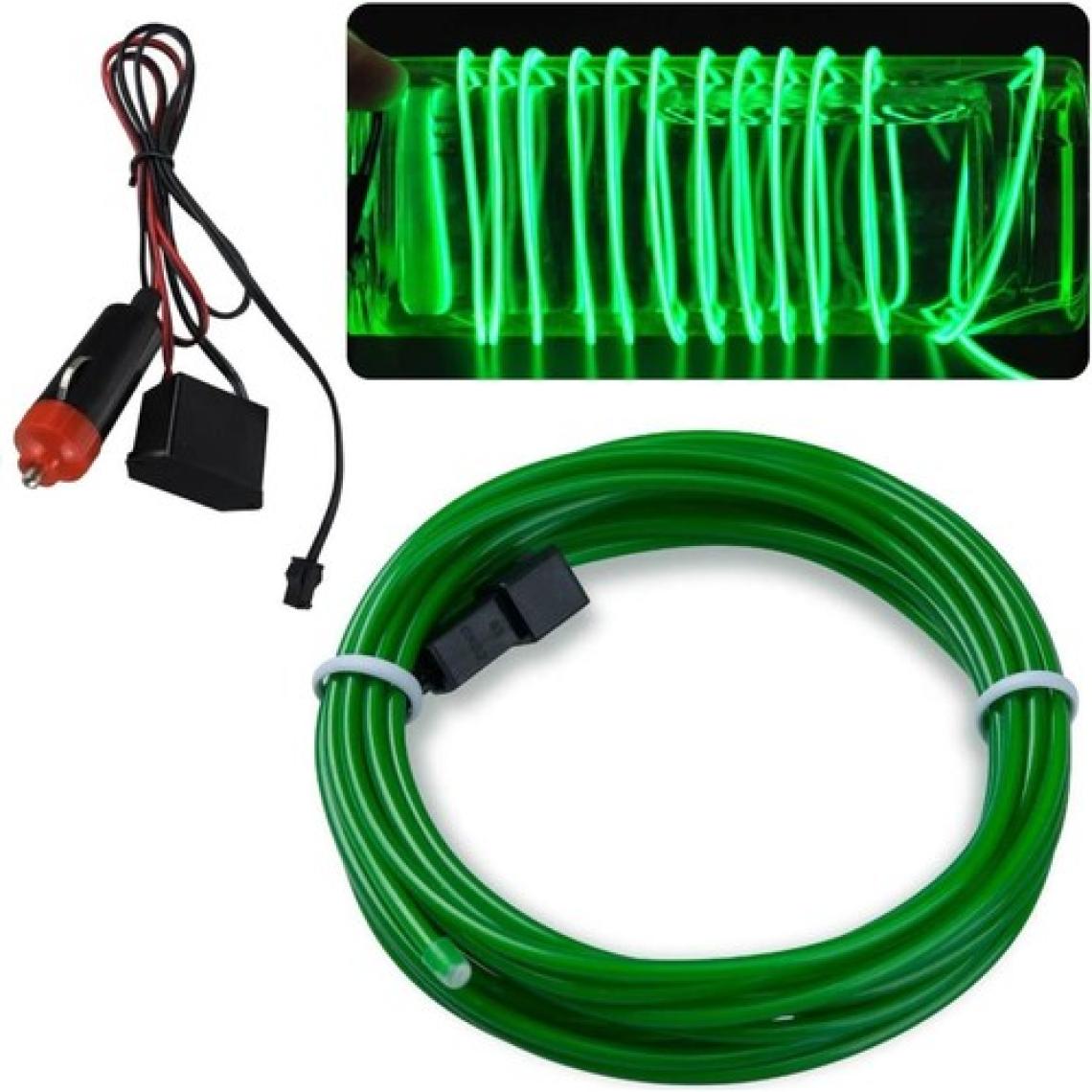 Techmaster Araç Içi Torpido Şerit Ledi Renkli Ip Neon LED 3 Metre Yeşil