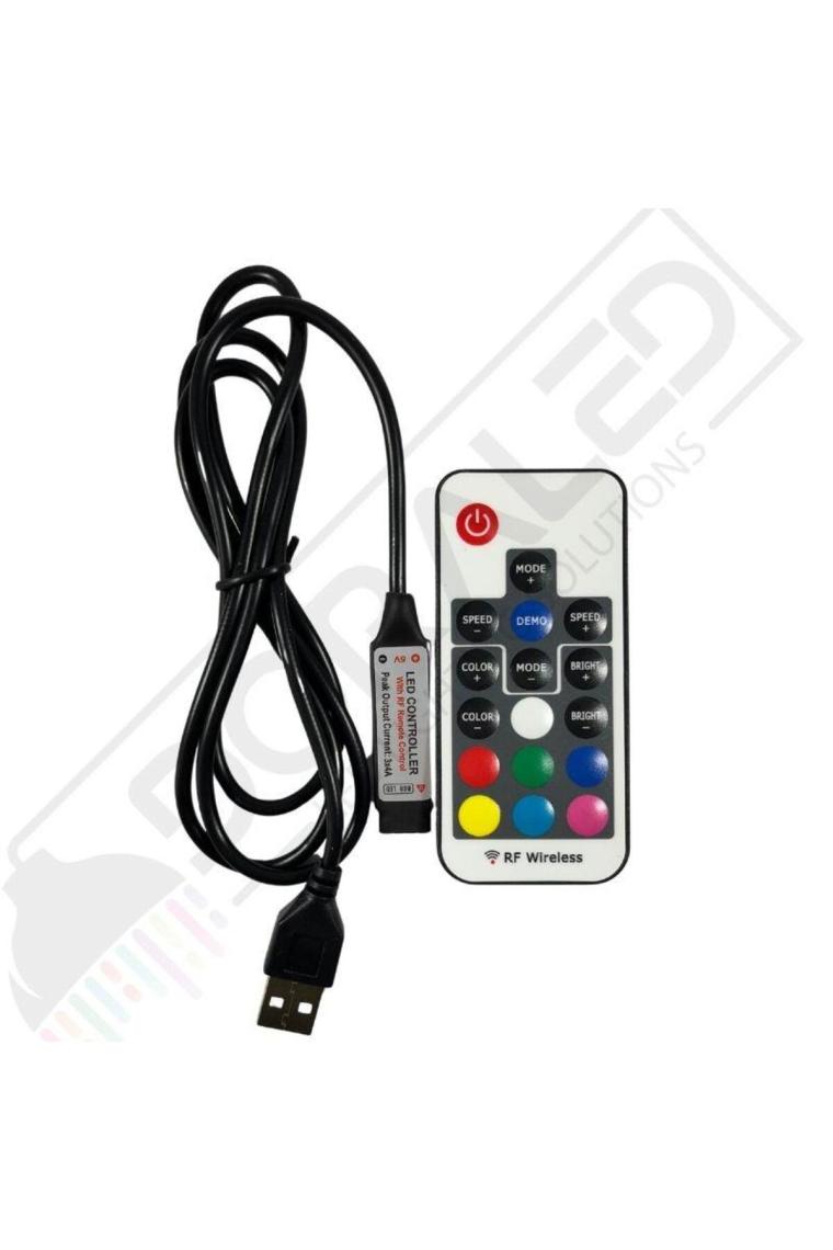 Dora Led Rgb Kontrol Modülü Rf USB Giriş 5-24 Volt LED Şerit Için