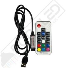Dora Led Rgb Kontrol Modülü Rf USB Giriş 5-24 Volt LED Şerit Için