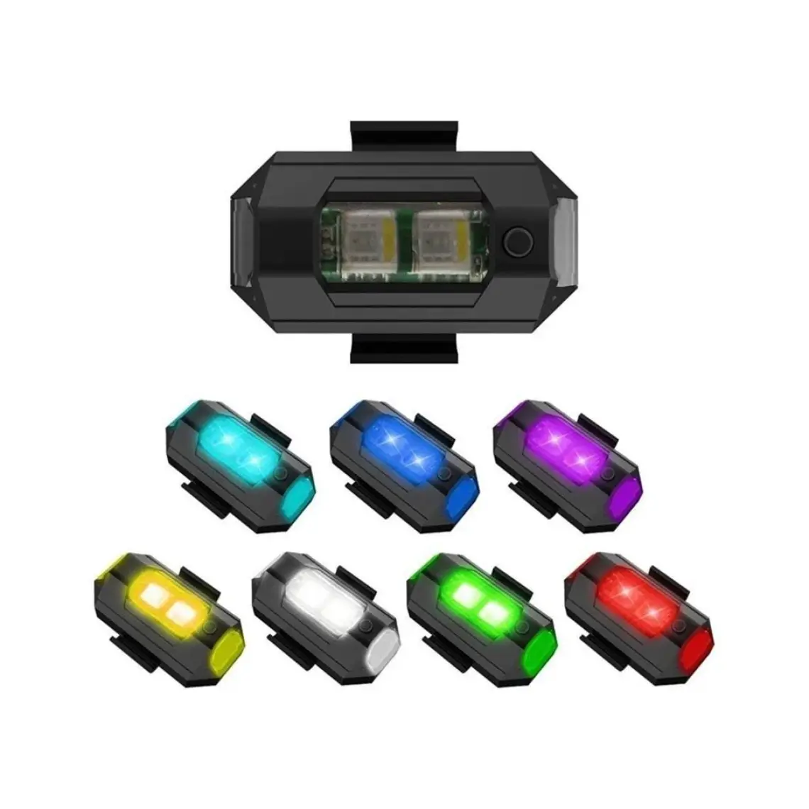 Techmaster Rgb Manyetik 7 Renk Drone Bisiklet Motorsiklet Şarjlı Mini LED Lamba