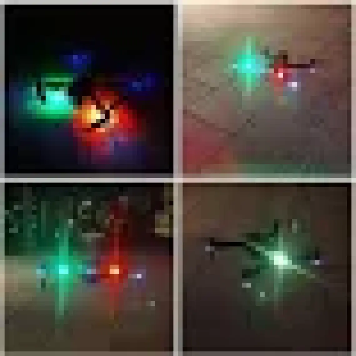 Techmaster Rgb Manyetik 7 Renk Drone Bisiklet Motorsiklet Şarjlı Mini LED Lamba